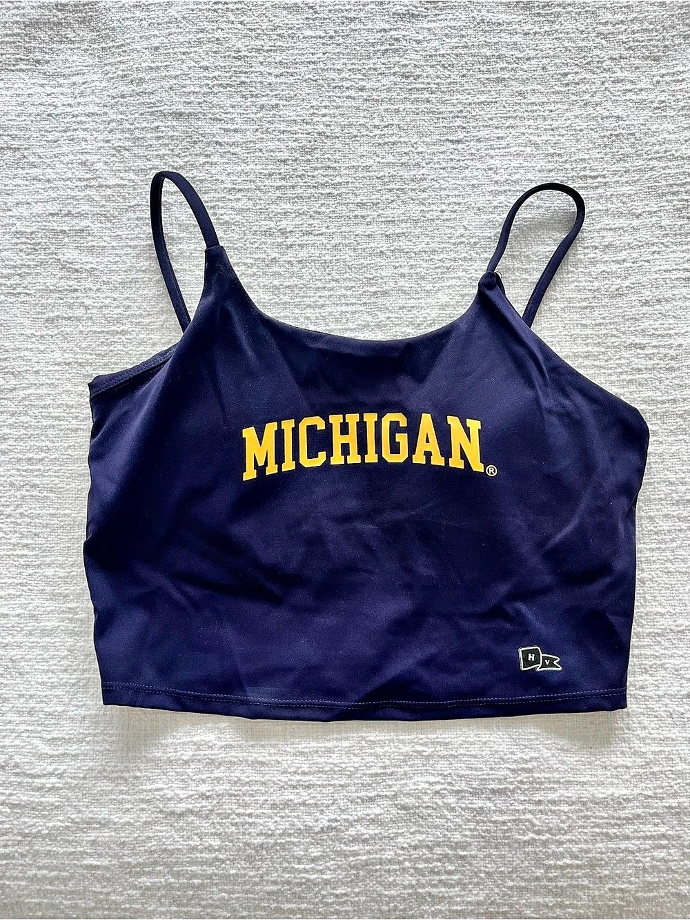 Hype and Vice University of Michigan Bra Tank Top Blue Small